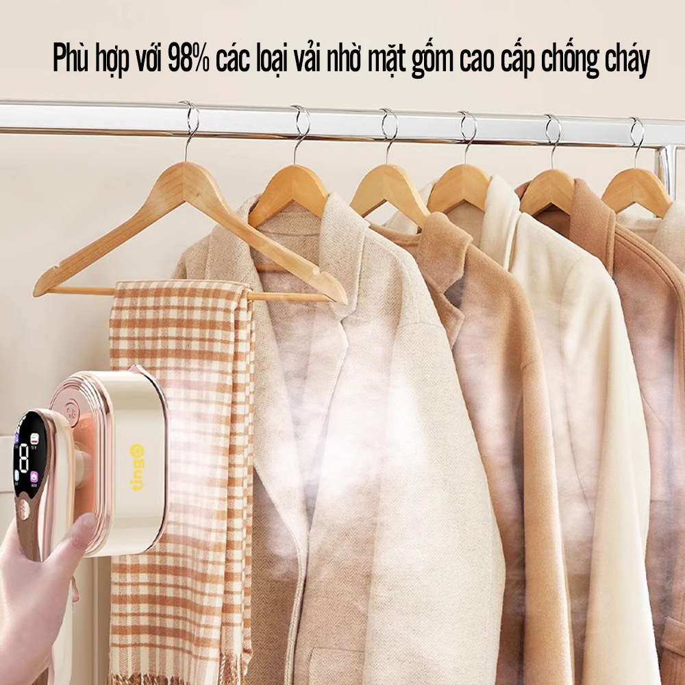 Bàn ủi mini du lịch TinGO 4in1 công suất 1200w mạnh mẽ nhỏ gọn xoay tay cầm mang đi công tác