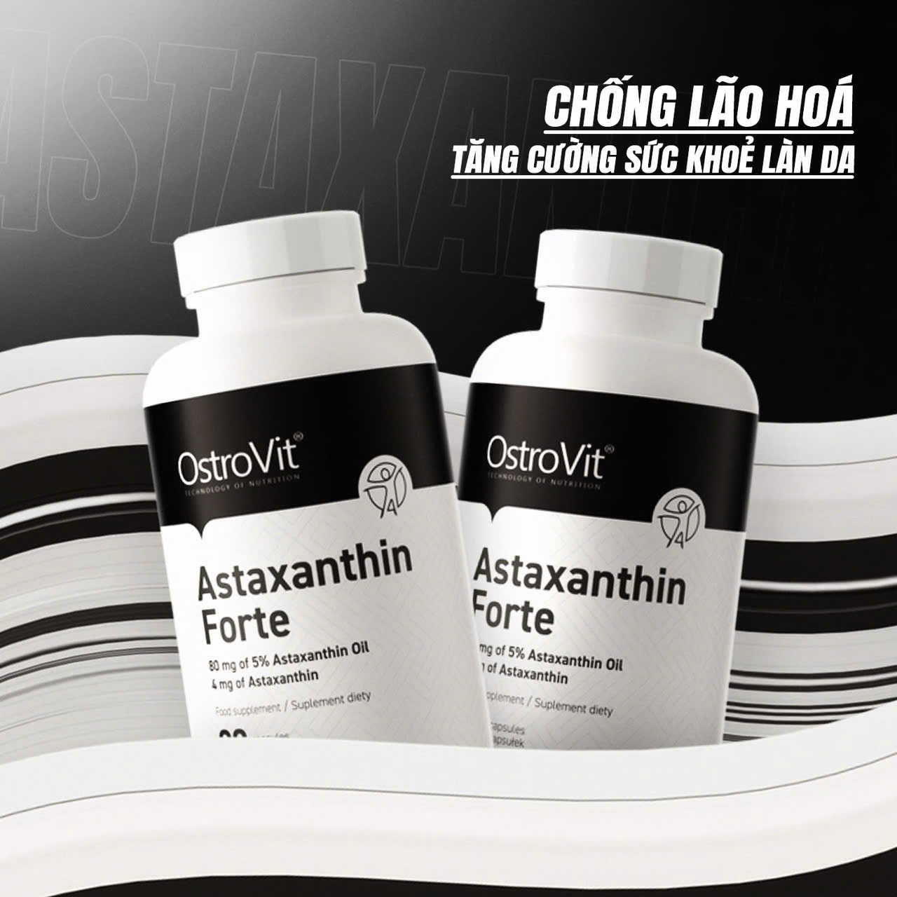 Viên uống OstroVit Astaxanthin tự nhiên, an toàn, hiệu quả lâu dài