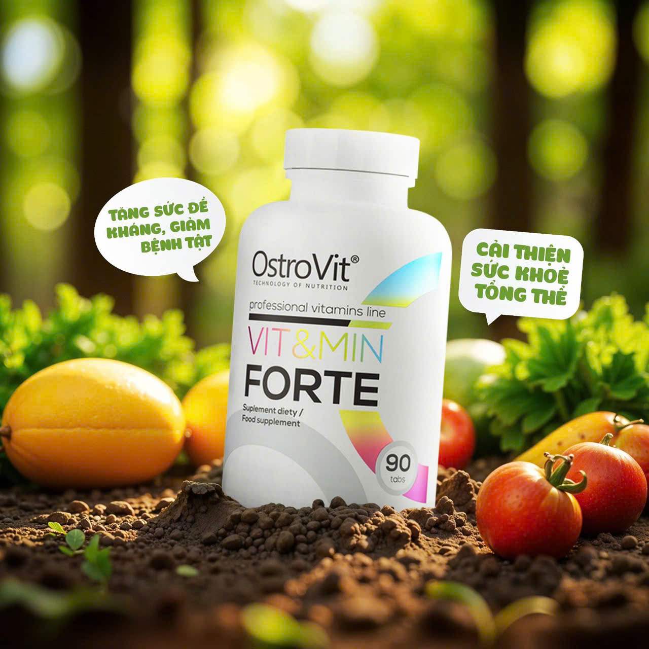 Vitamin và dòng thuần chay Vegan OstroVit hỗ trợ sức khỏe toàn diện