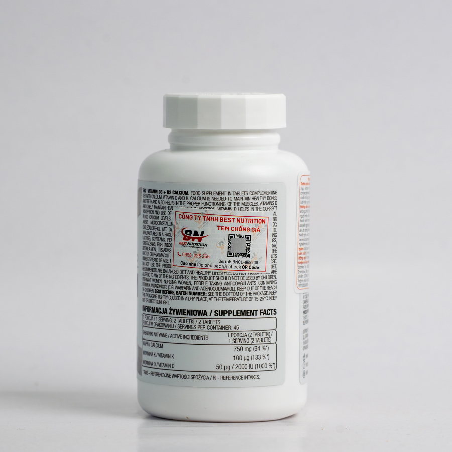 Ostrovit Vitamin D3+K2 Calcium (90 Viên)