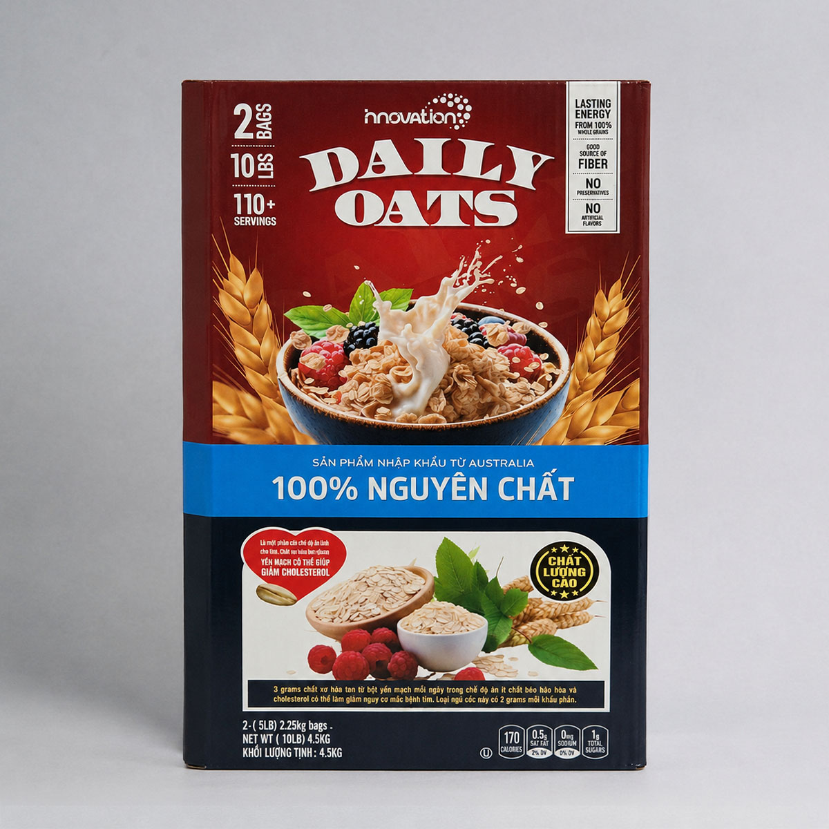 Yến Mạch Daily Oats (4.54kg) - Hàng Việt Nam