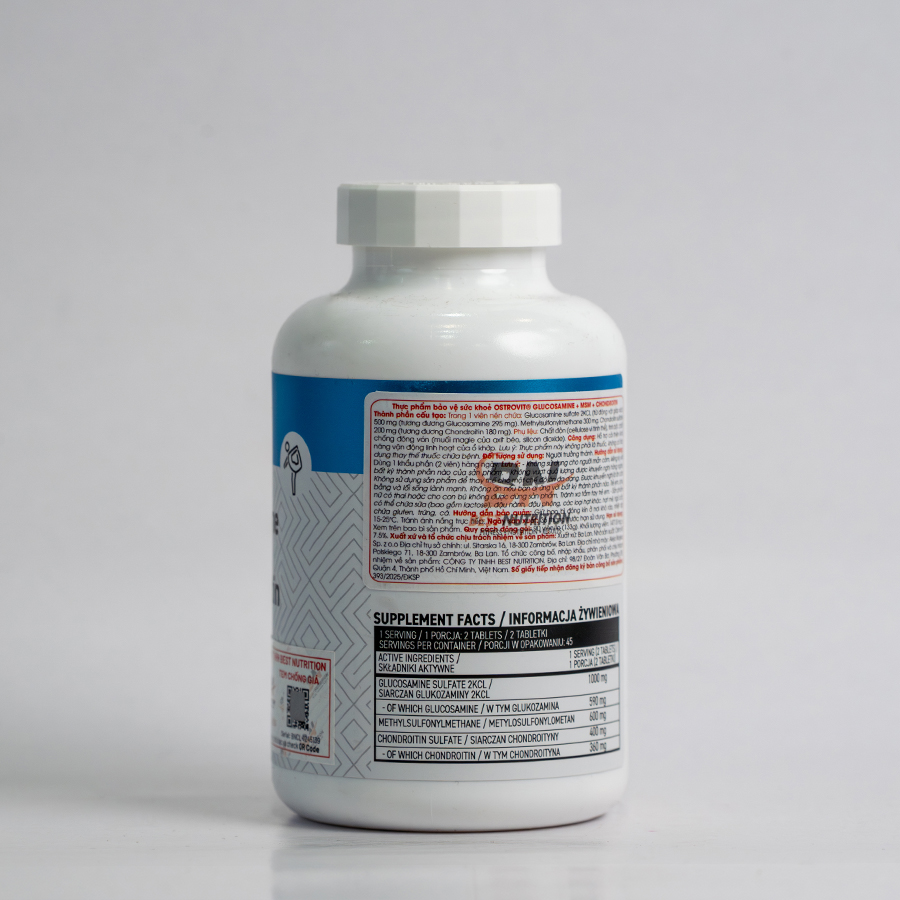 Ostrovit Glucosamine + MSM + Chondroitin (90 Viên)