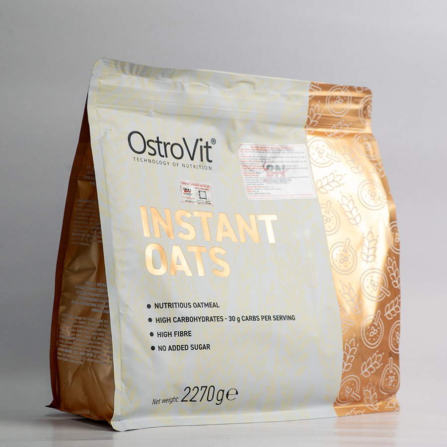 OstroVit Instant Oat Flakes (2.27kg, Bột Yến Mạch Uống Liền)