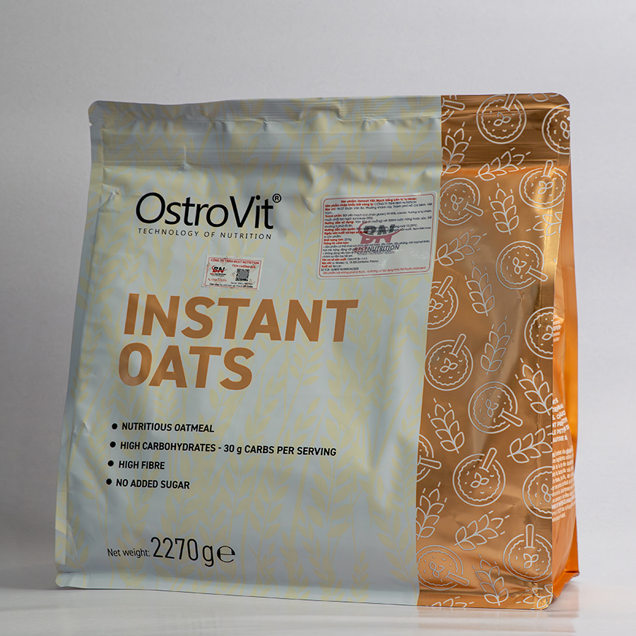 OstroVit Instant Oat Flakes (2.27kg, Bột Yến Mạch Uống Liền)