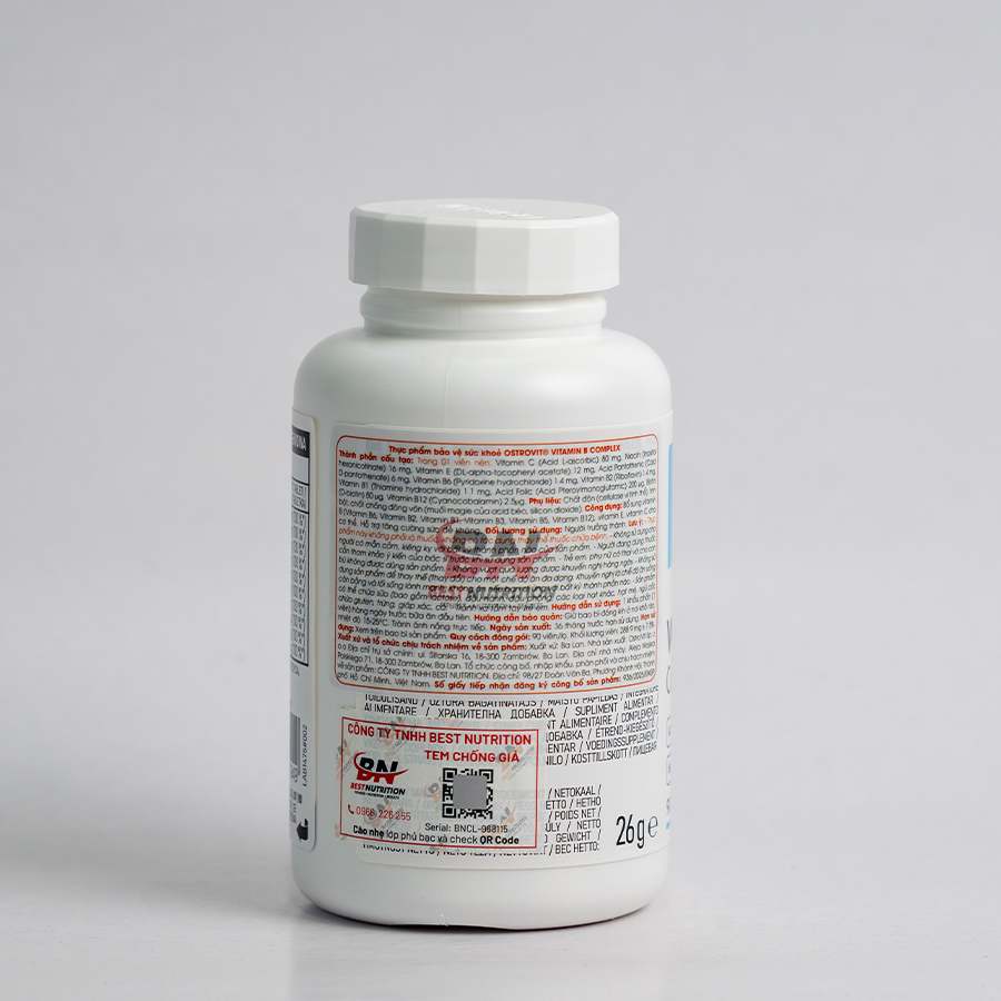 Ostrovit Vitamin B Complex (90 Viên)