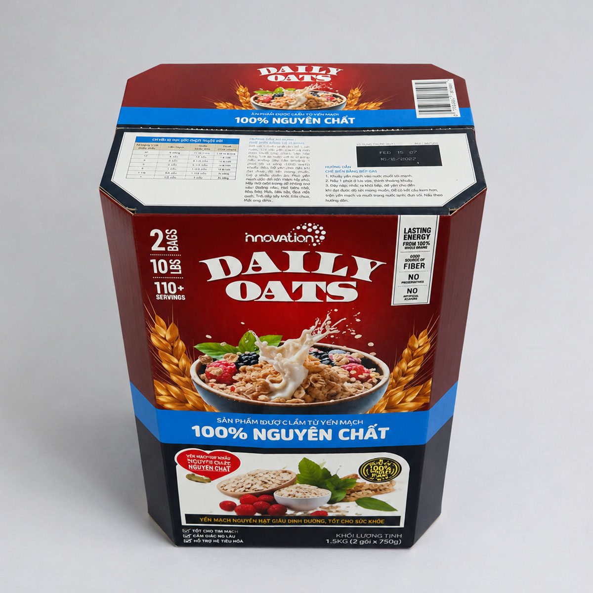 Yến Mạch Daily Oats (4.54kg) - Hàng Việt Nam