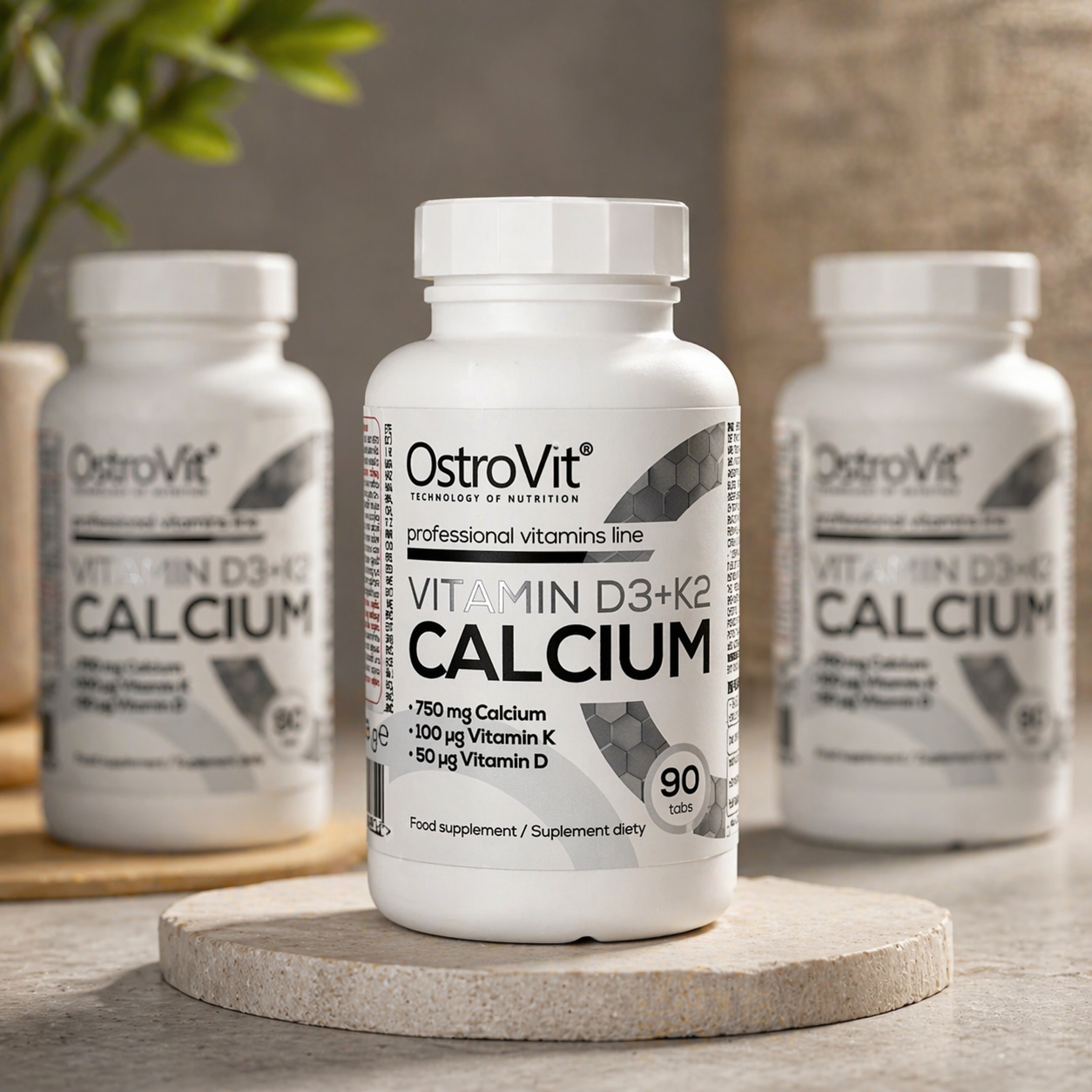 Ostrovit Vitamin D3+K2 Calcium (90 Viên)