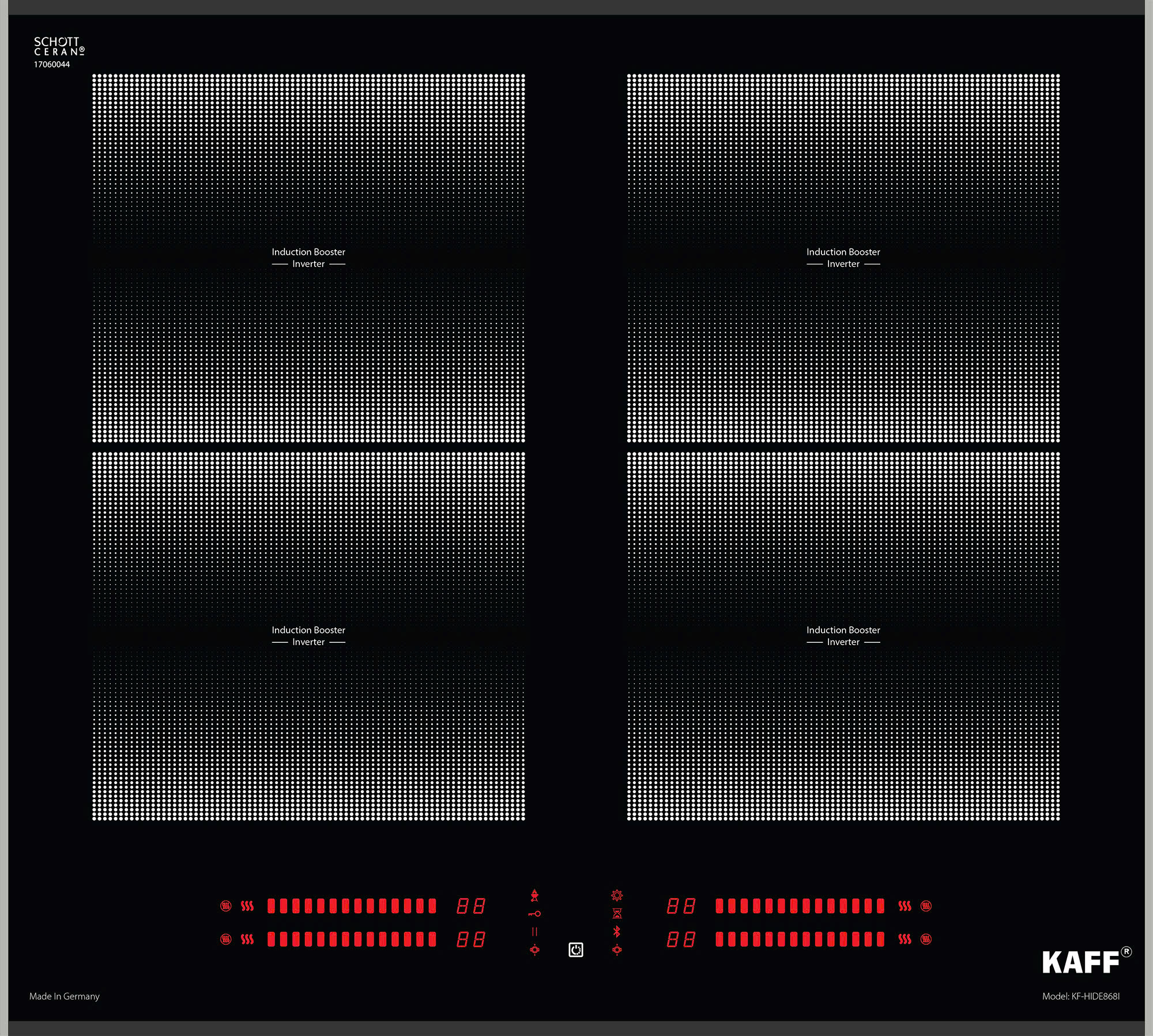 Bếp Từ 4 Vùng Nấu KAFF KF–HIDE868I