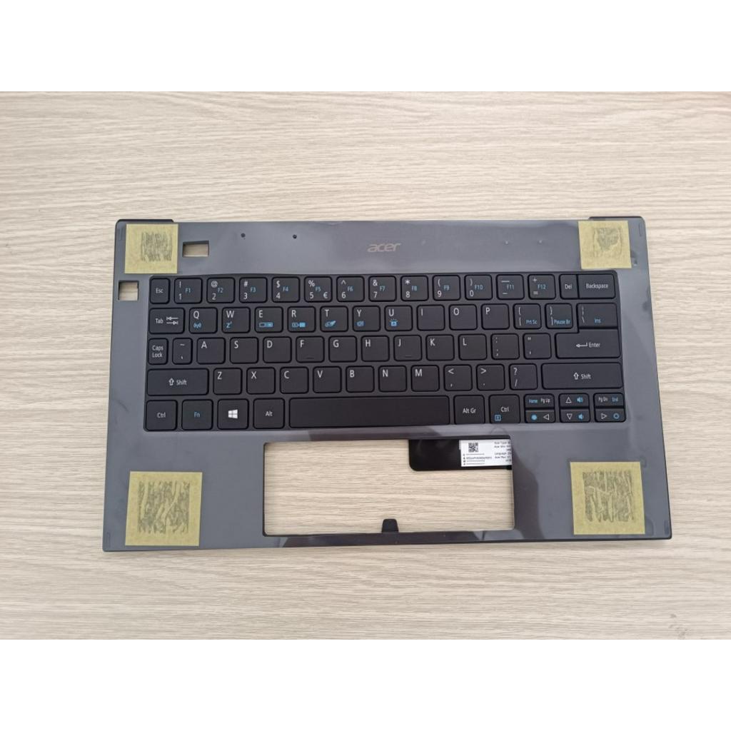 VỎ MẶT C KÈM KEY DÀNH CHO LAPTOP ACER SF714-52 6B.HB4N7.029 6B.H98N7.029 MÀU TRẮNG - MÀU XANH CÓ ĐÈN NEW