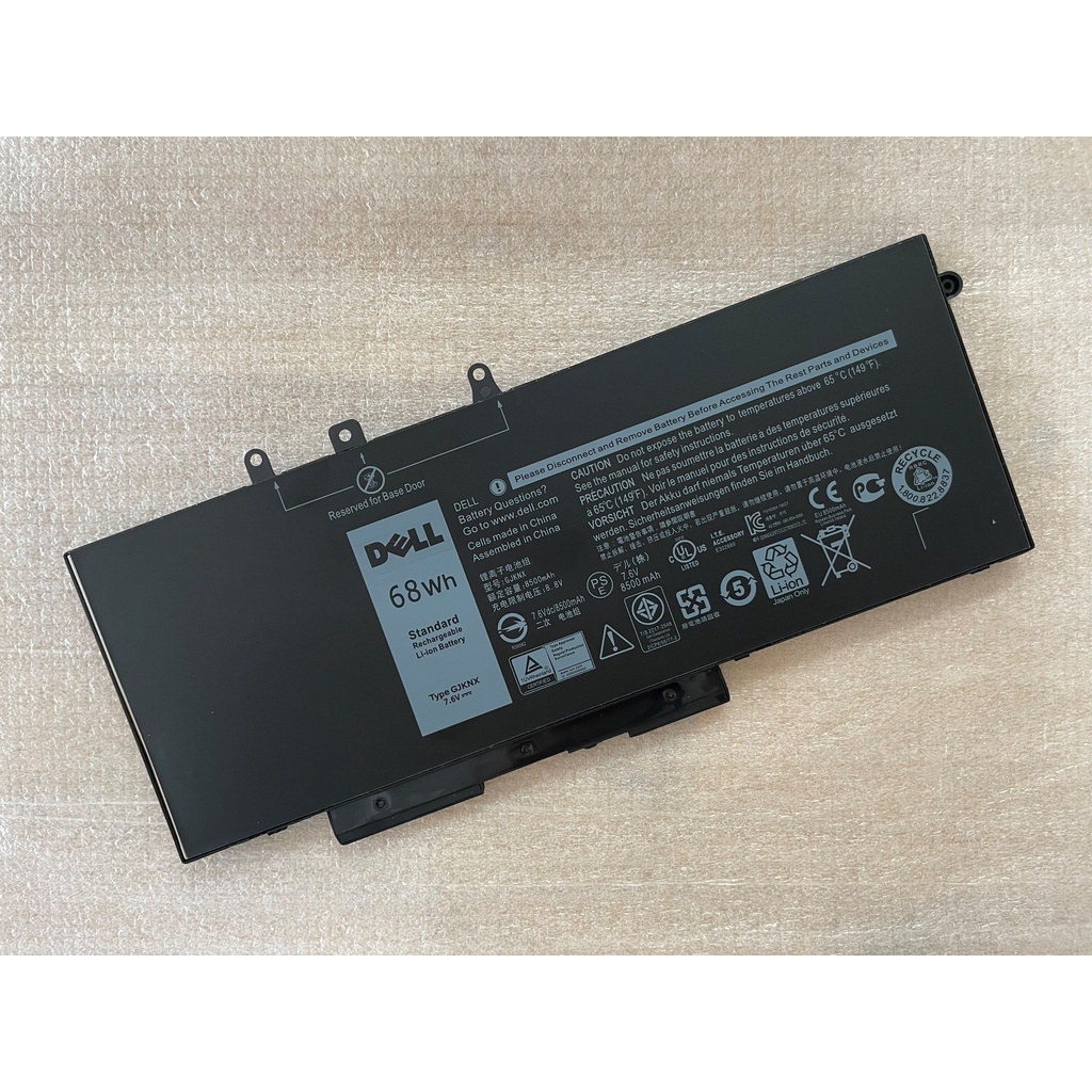 Pin Dành Cho Laptop Dell Latitude 5480 5580 5490 5590 E5280 E5288 E5480 PRECISION 3520- GJKNX – 68WH Zin New