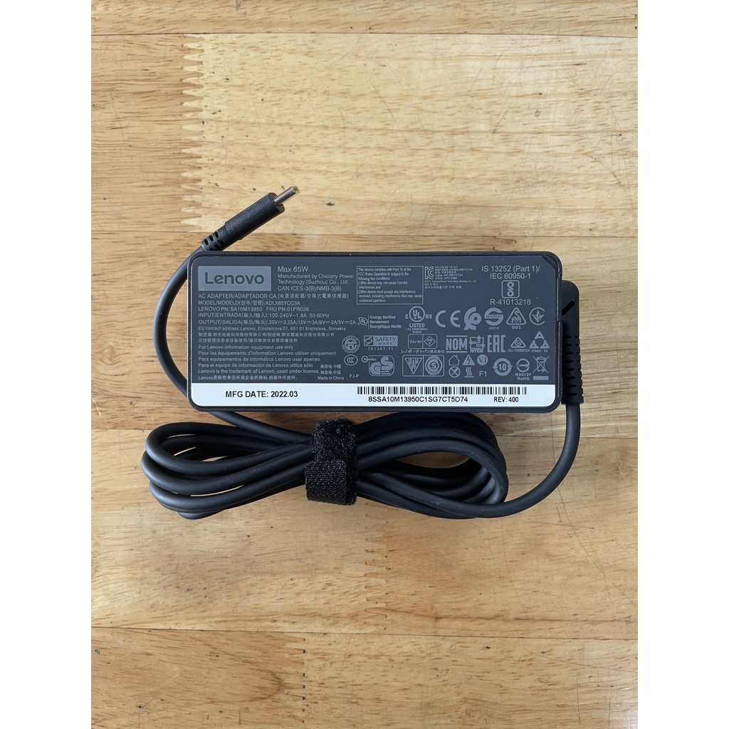 Sạc Laptop Lenovo T580 E580 X280 T480S T580 P51 T590 E480 L380 T480 T580 X270 X380 45W 65W Type C New