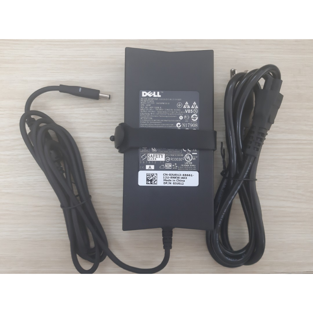 Sạc Laptop Dell 19.5V-7.7A 150W ĐẦU KIM NHỎ XPS 12 9Q33 9343 INSPIRON 3147 7437 VOSTRO 15 3558 4.5*3.0mm Zin New