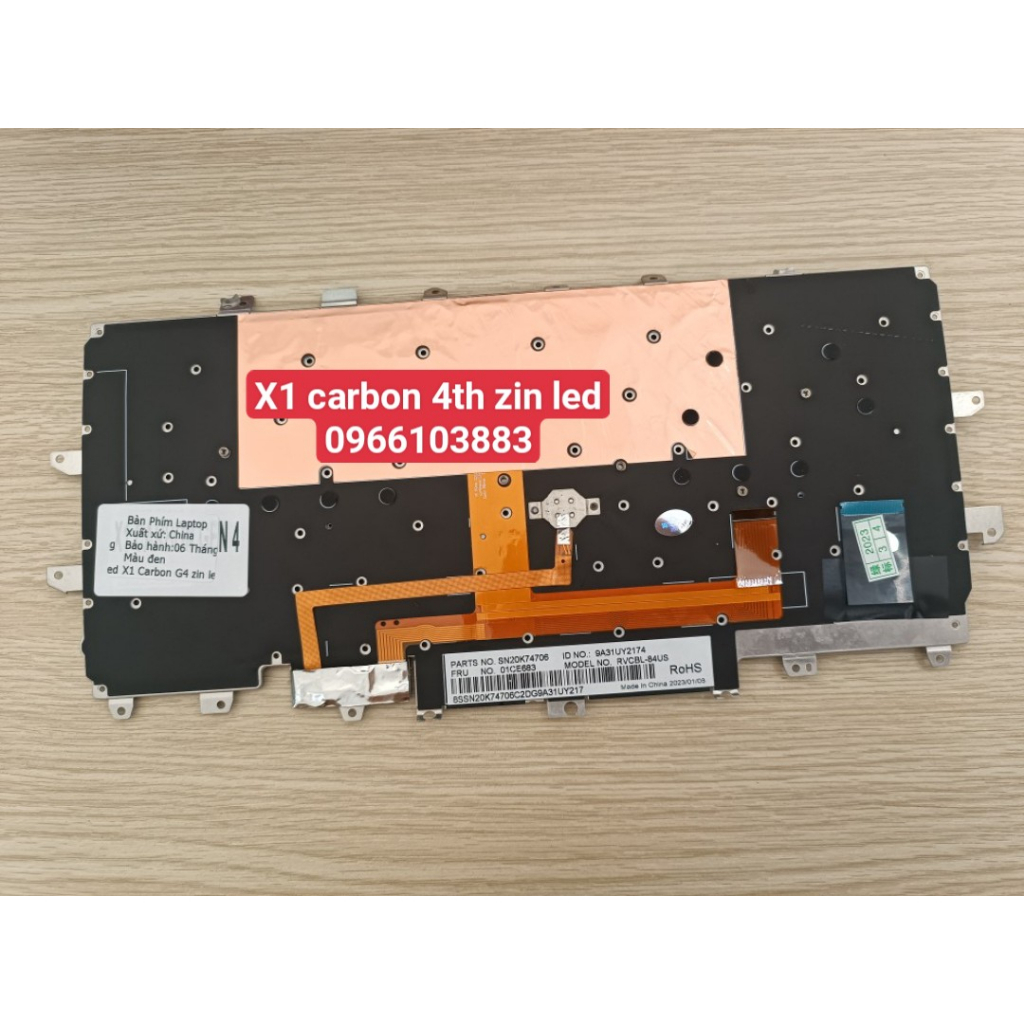 Bàn Phím Dành Cho Laptop Lenovo X1 Carbon Gen 4 Có Đèn Có Chuột Zin New