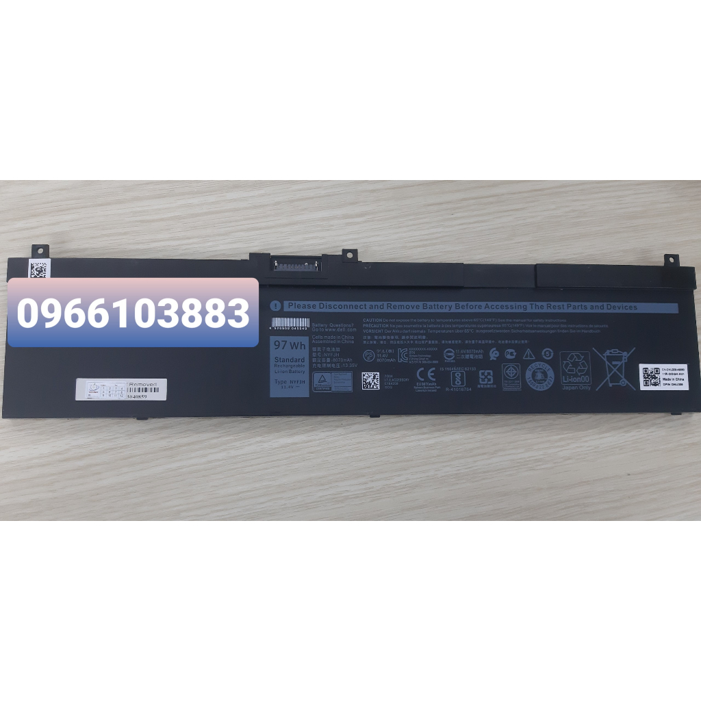 Pin Dành Cho Laptop Dell PRECISION 7530 7540 7730 7740 P34E002 5TF10 GW0K9 GHXKY NYFJH Zin New