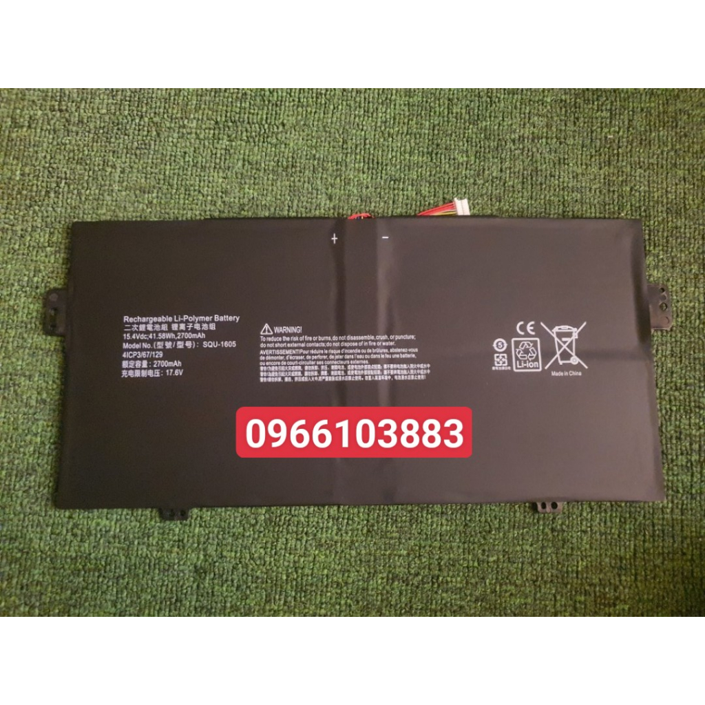 Pin Dành Cho Laptop Acer SP714-51 SF713-51 Swift 7 S7-371 SQU1605 SQU-1605 SF713-51-M2LH KT0040B001 Zin New