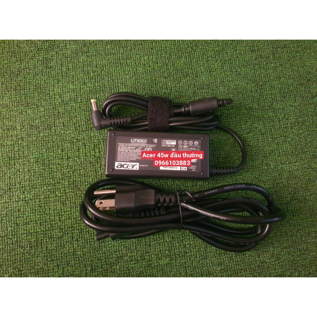 Sạc Dành Cho Laptop Acer V3-471 V3-531 E1-531 4736 4830 19V – 2.37A 45WH ĐẦU THƯỜNG (5.5*1.7mm) – Zin New