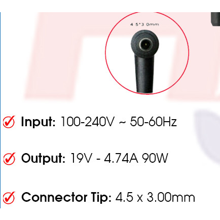 Sạc Dành Cho Laptop Asus UX550 BU400 G501 FX570 65W 90W 120W 150W 180W 4.5*3.0mm Đầu Kim Nhỏ Zin New