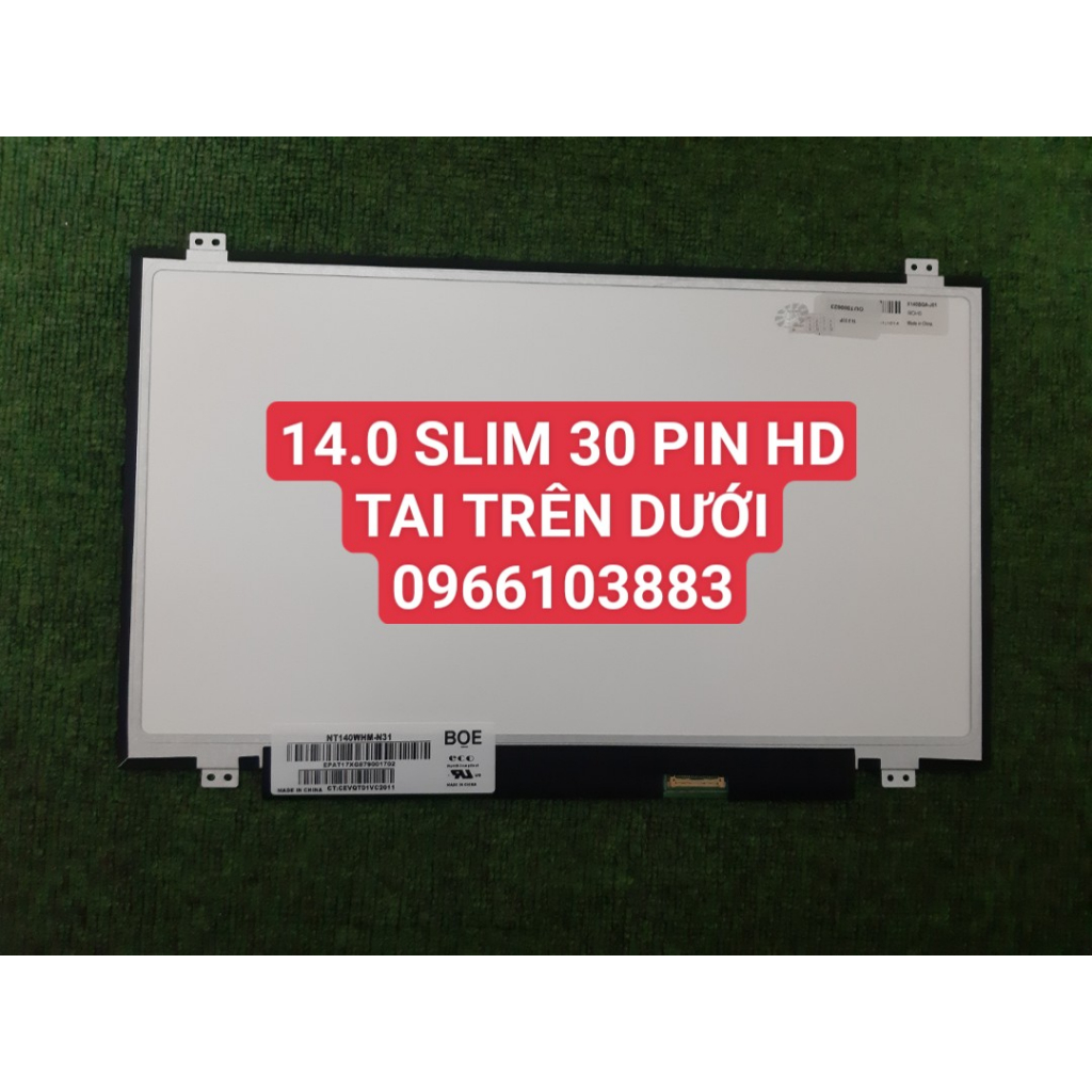 Màn Hình Laptop Dell 3458 3442 3451 3452 5447 5459 7437, HP 840 G1 14 AB 440 G2 640 G1 14.0” SLIM 30P HD CÓ CHÂN ỐC New