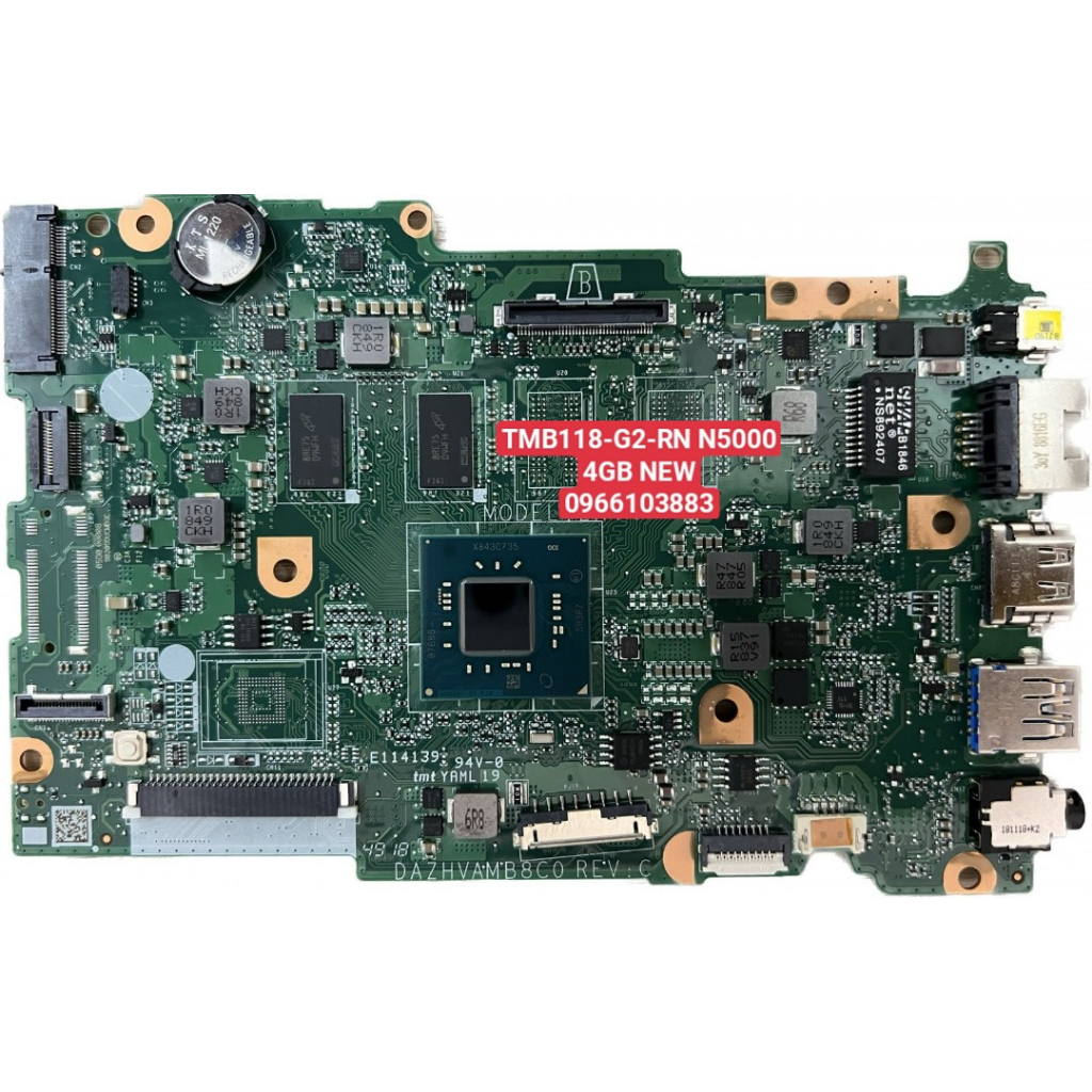 MAINBOARD  ACER TMB118-G2-RN N5000 4GB DAZHVAMB8C0 NEW