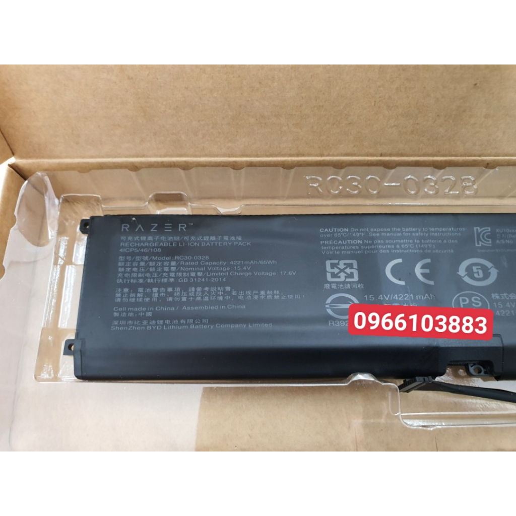 Pin Dành Cho Laptop Razer RC30-0328 RC30-0328 RZ09-0328 RZ09-0330 RZ09-03305 65WH Zin New