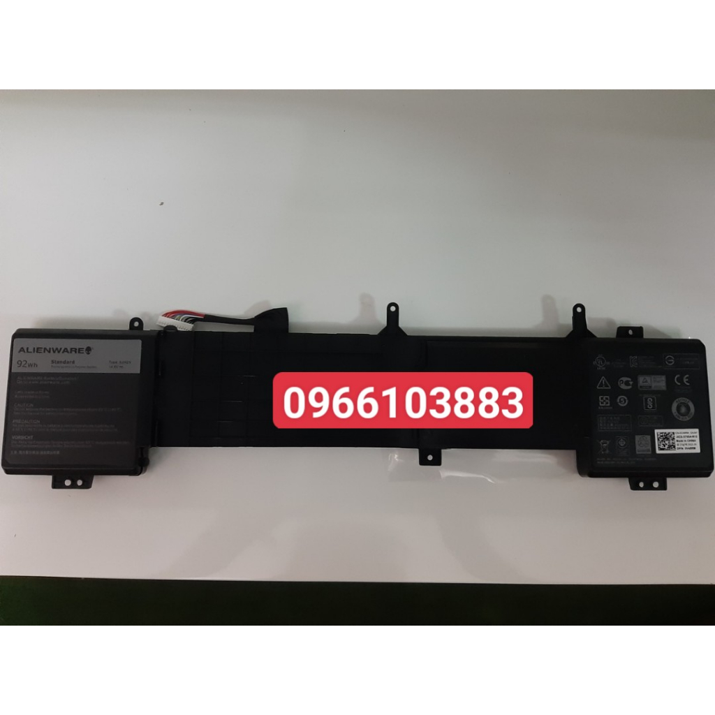 Pin Dành Cho Laptop Dell ALIENWARE 17 R2 17 R3 6JHDV 06JHDV 6JHCY YKWXX17 5046J P43F P43F001 P43F002 92WH Zin New