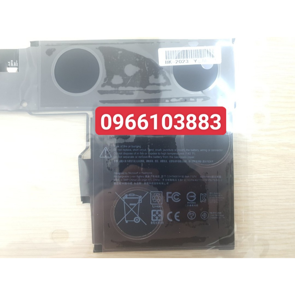 Pin Dock Dành Cho SURFACE BOOK 1 1785 CÓ GPU 93HTA001H G3HTA001H New