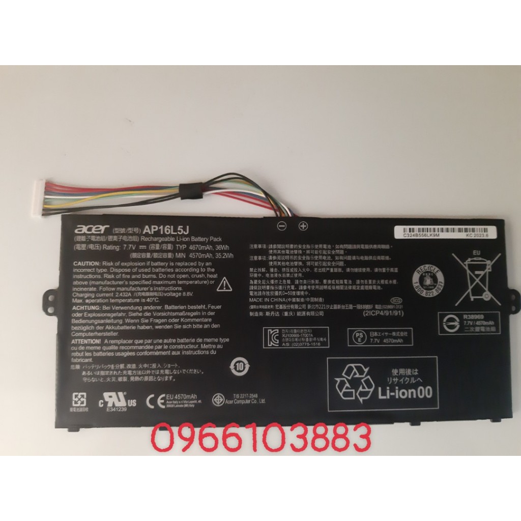 Pin Dành Cho Laptop Acer Swift 5 SF514-52T SF514-52TP-84C9 SF514-53T 36WH AP16L5J Zin New
