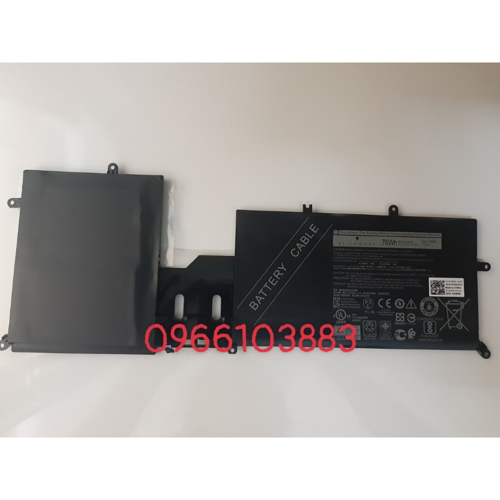 Pin Dành Cho Laptop Dell Alienware M15 R2 P87F M17 R2 P41E P87E P41E001 P87F001 Y9M6F 8K84V Zin New