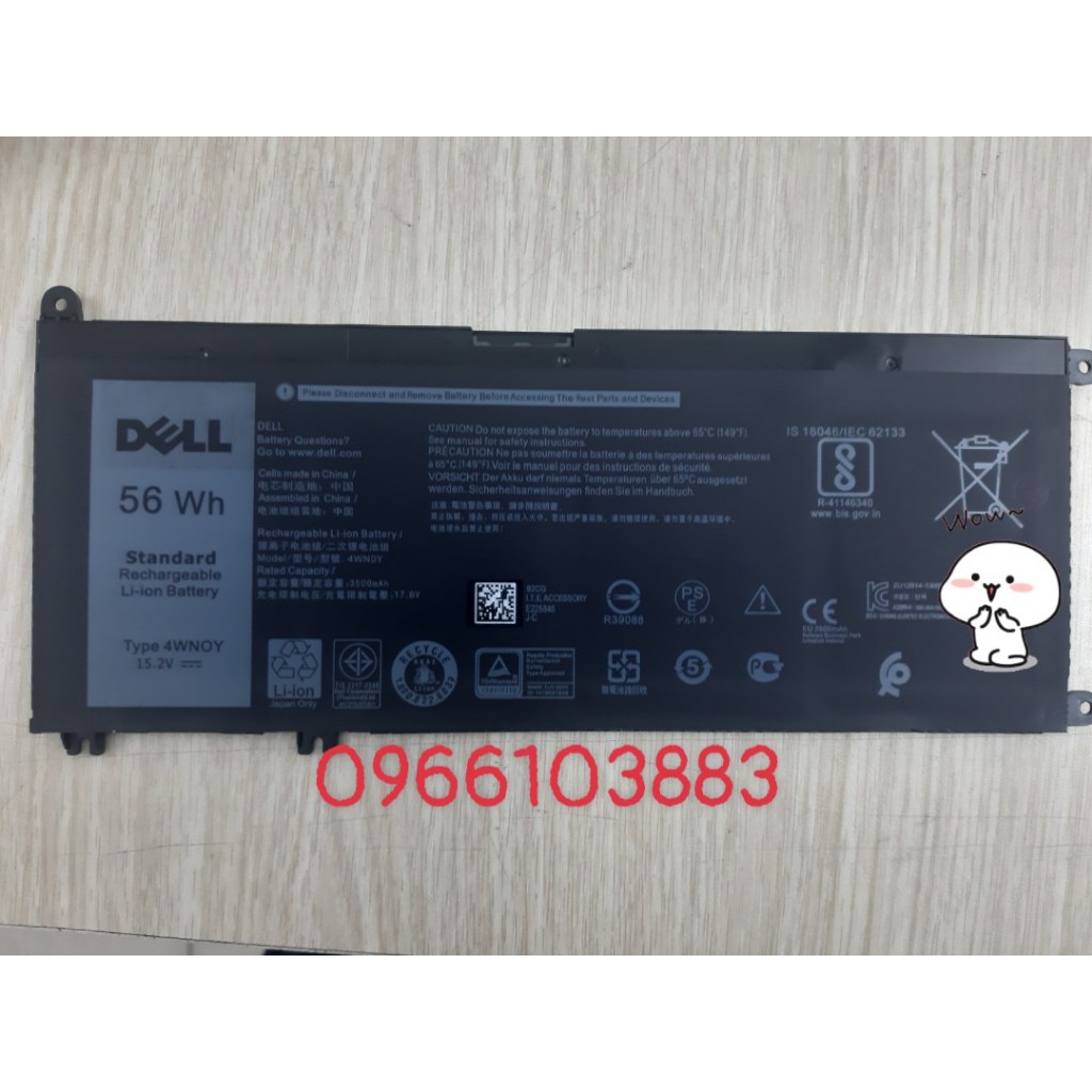 Pin Dành Cho Laptop Dell Latitude 7778 LATITUDE 3310 15.2V 4WN0Y 09P3NW 4WNOY 0FMXMT 99NF2 J9NH2 PVHT1 Zin New