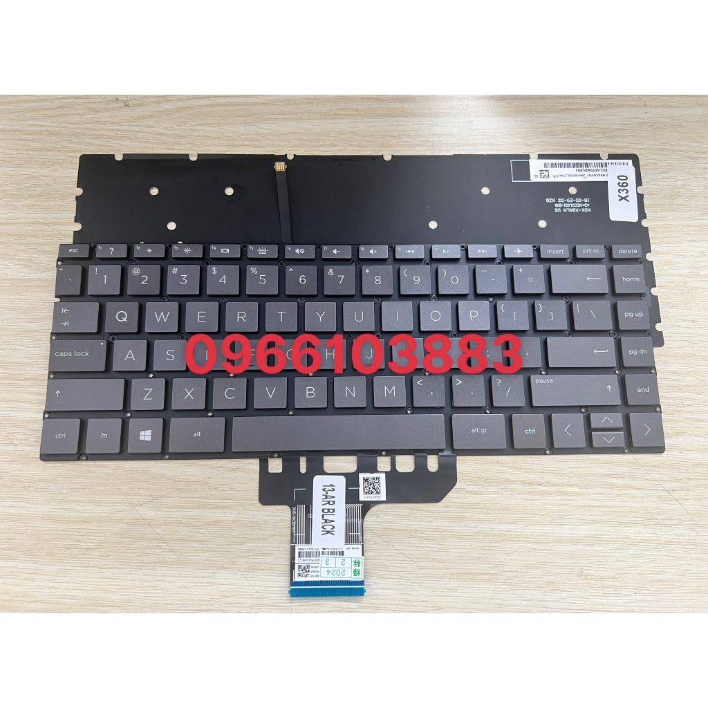 Bàn Phím Dành Cho Laptop HP X360 13-AR13-AR0000 Có Đèn Zin New