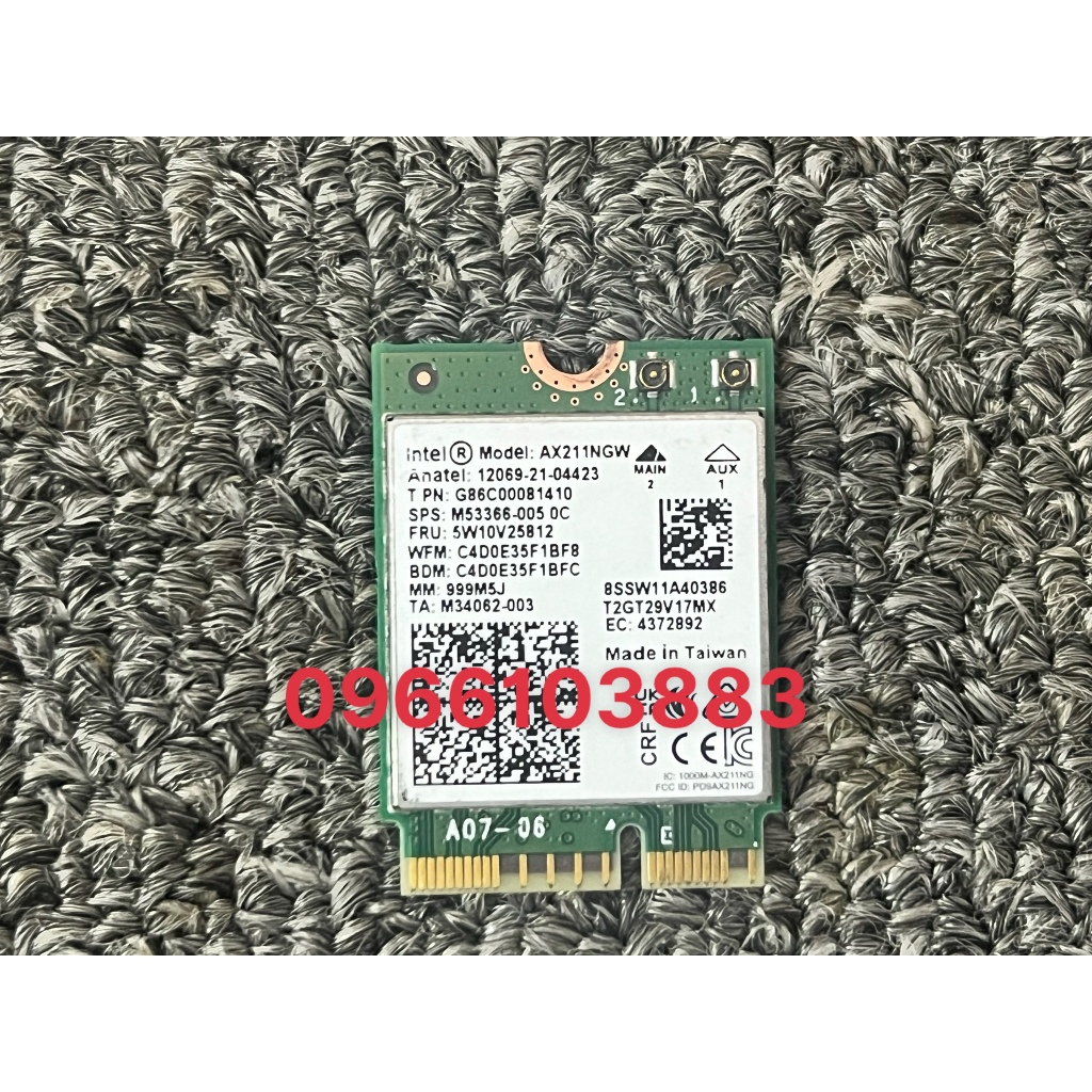 Card Wifi 6 AX211NGW AX201NGW New