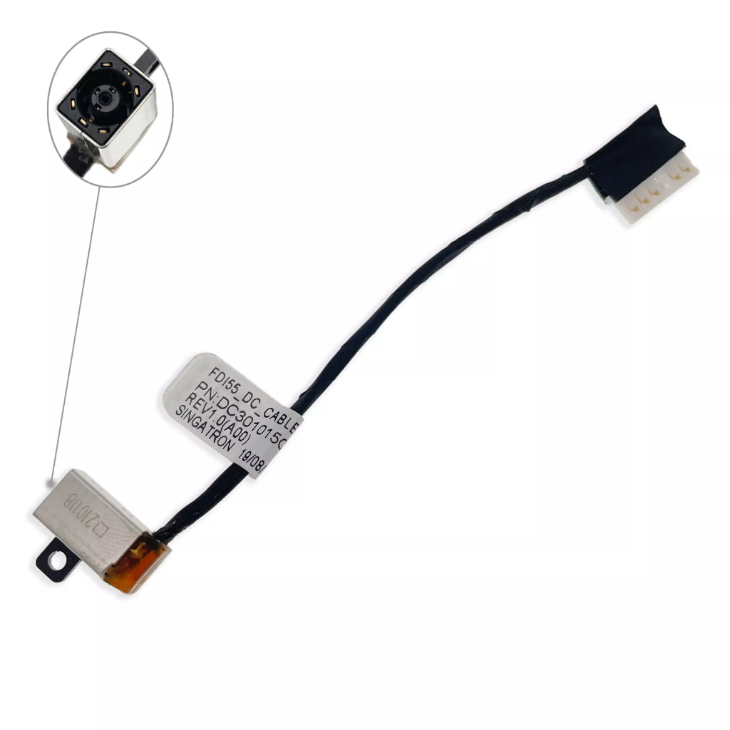 Cáp Jack Sạc Dành Cho Laptop Dell Vostro 14 3400 3401 3405 Inspiron 3501 3505 5593 04VP7C NEW