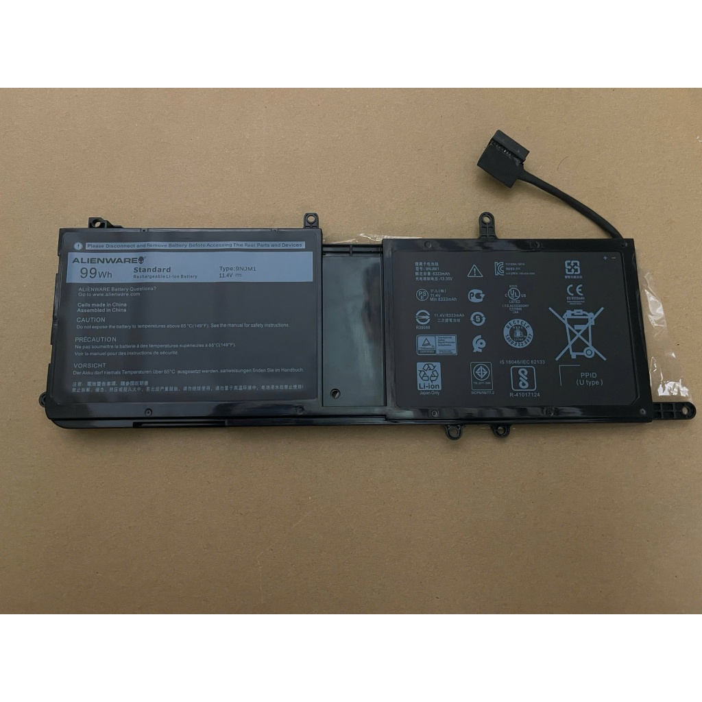 Pin Dành Cho Laptop Dell Alienware 15 R3 R4 17 R4 R5 9NJM1 99wh New