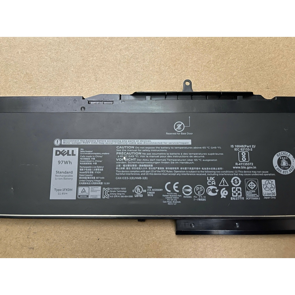 Pin Dành Cho Laptop Dell Precision 3541 3551 Latitude 15 5501 5511 1FXDH 1WJT0 E5501 D191G Zin New