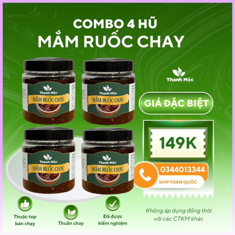 4 HŨ MẮM RUỐC CHAY