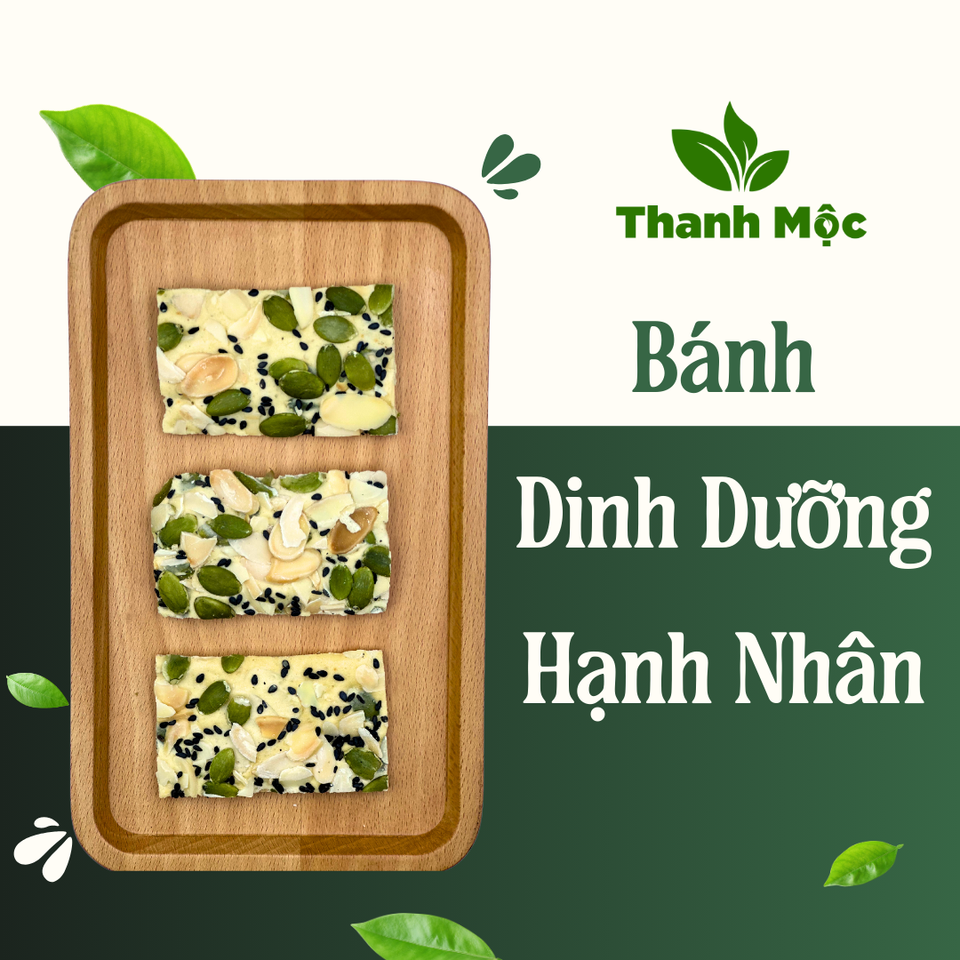 Bánh Dinh Dưỡng Xanh Hạnh Nhân