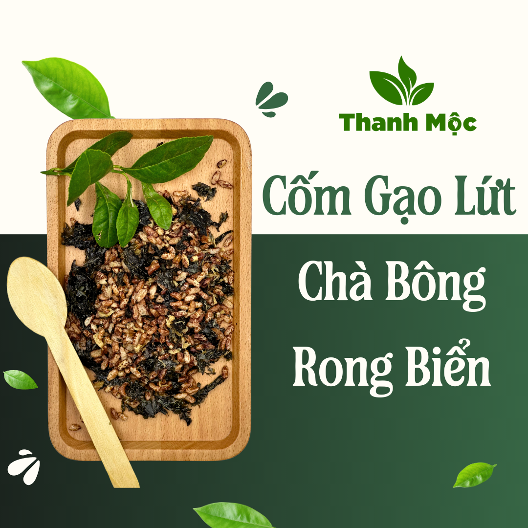 Cốm Gạo Lứt Chà Bông Rong Biển