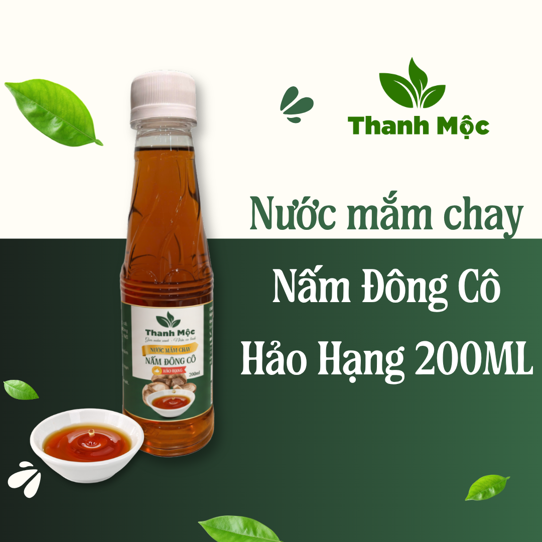 Nước Mắm Chay Nấm Đông Cô Hảo Hạng 200ML