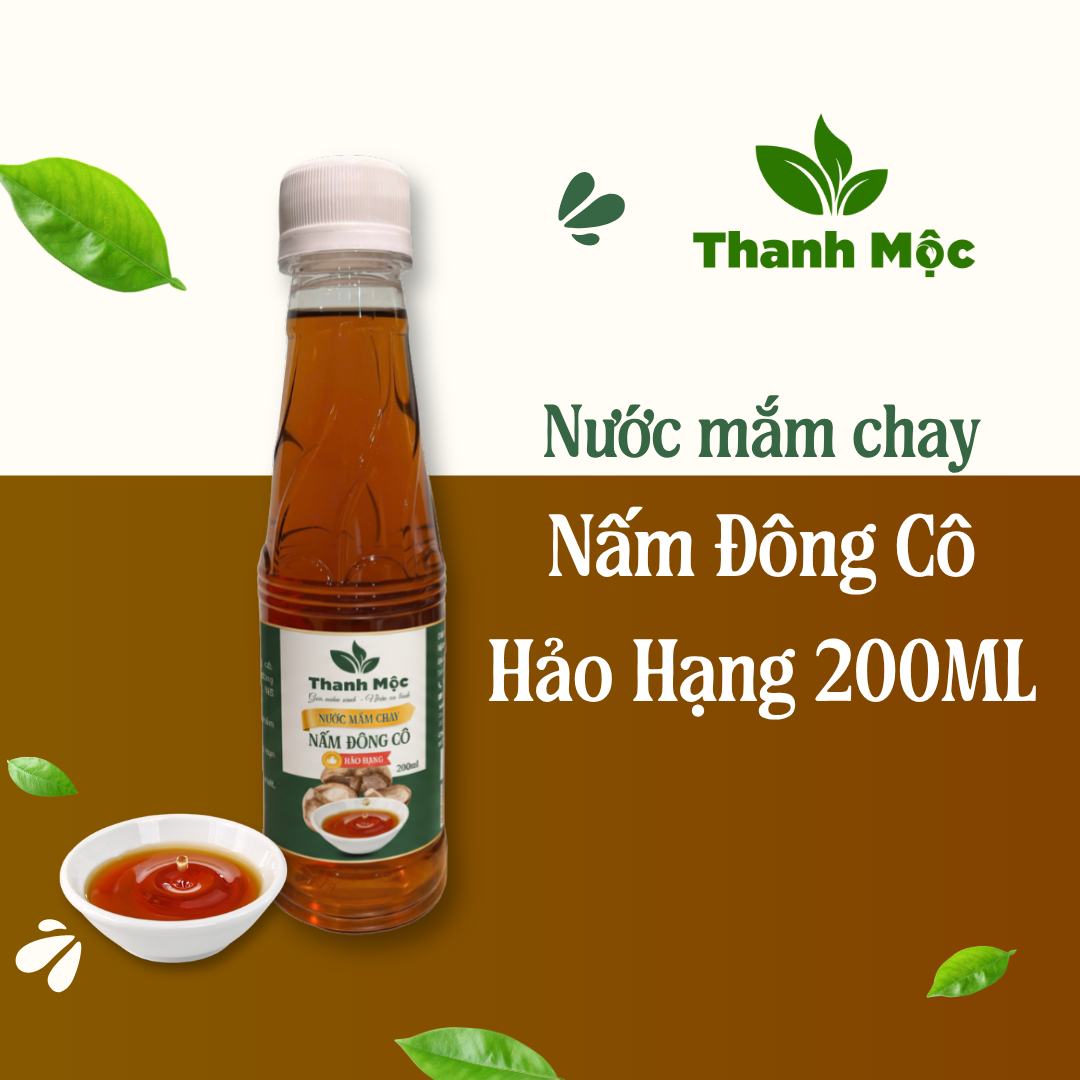 Nước Mắm Chay Nấm Đông Cô Hảo Hạng 200ML