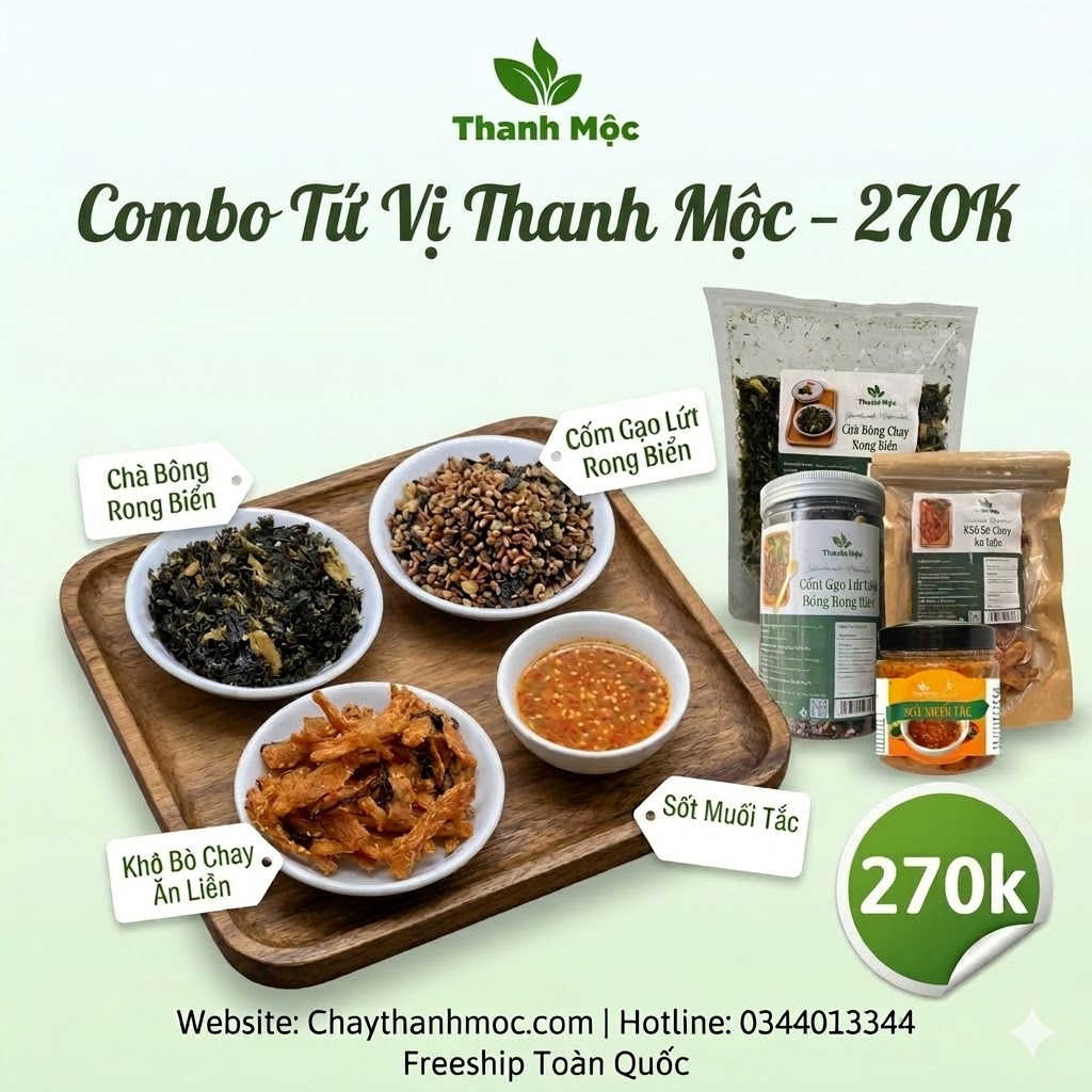 COMBO 4 MÓN NHÀ THANH MỘC