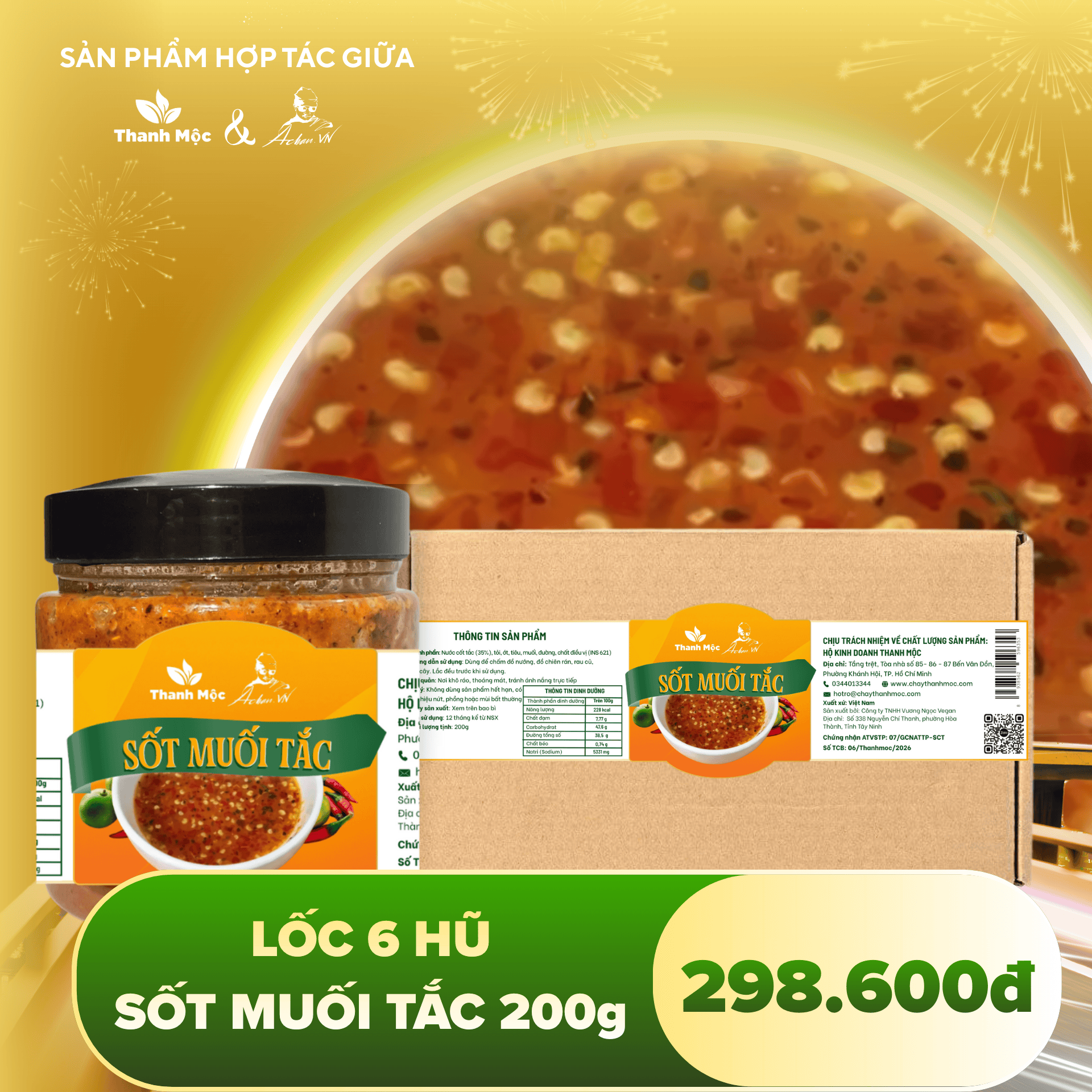 Lốc 6 Sốt Muối Tắc