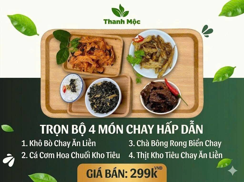 COMBO 4 MÓN CHAY HẤP DẪN