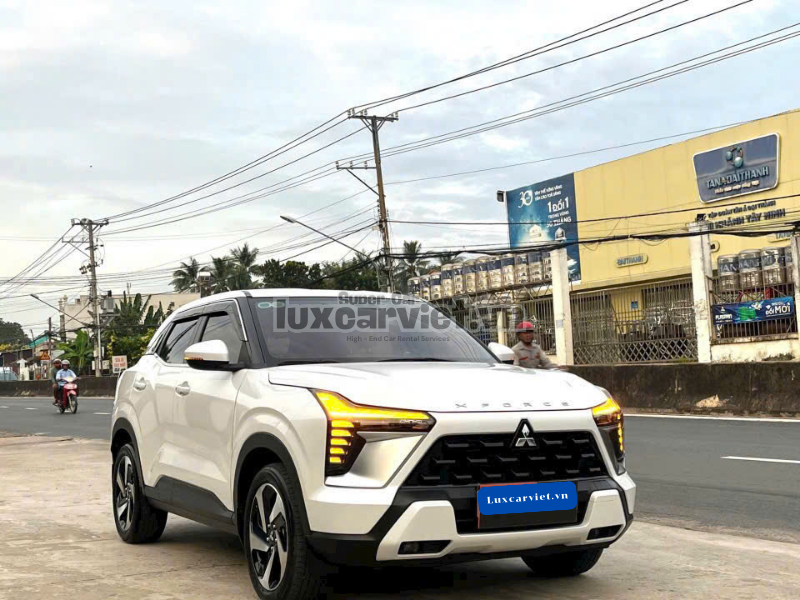 Thuê Xe Tự Lái Mitsubishi Xforce 5 Chỗ Màu Trắng Tại Quy Nhơn