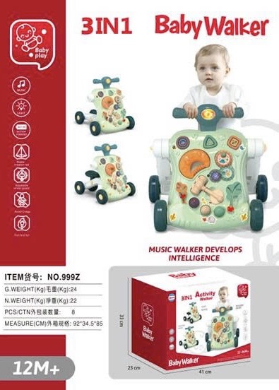Xe tập đi 3in1