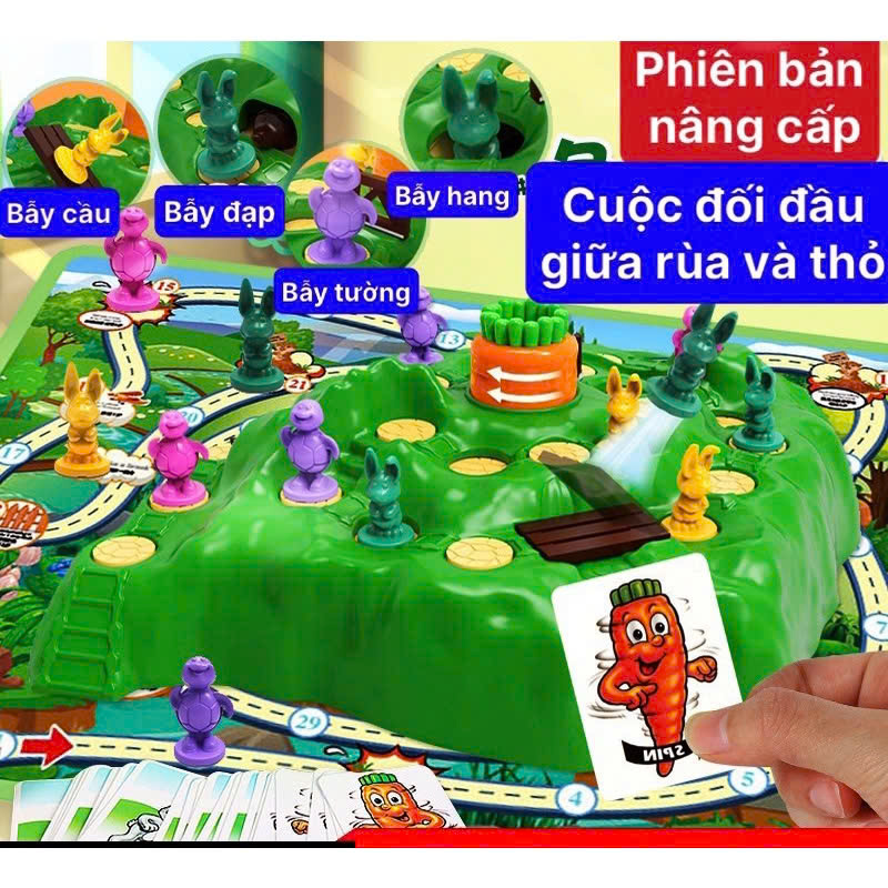 Bộ đồ chơi bẫy rùa và thỏ