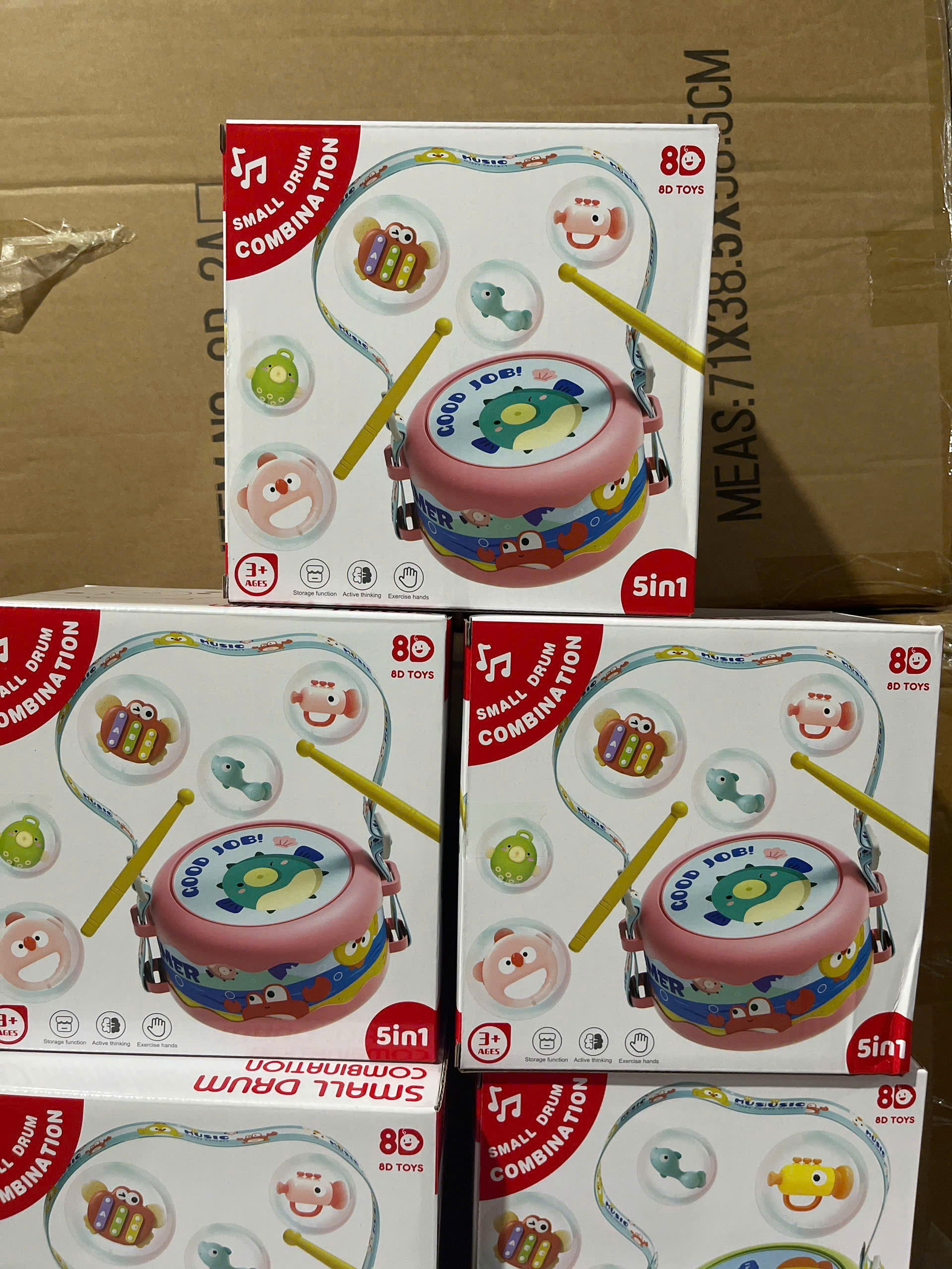 Trống đa năng 5in1 Xanh-Hồng
