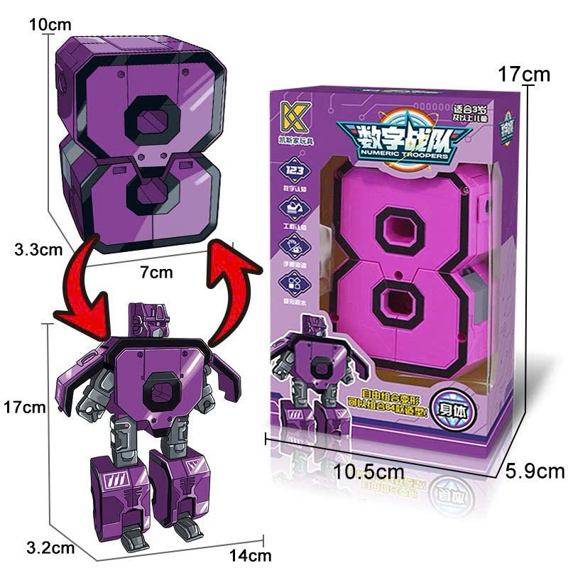 Chỉ bán nguyên thùng-Bộ 5 số biến hình (0-4/ 5-9)