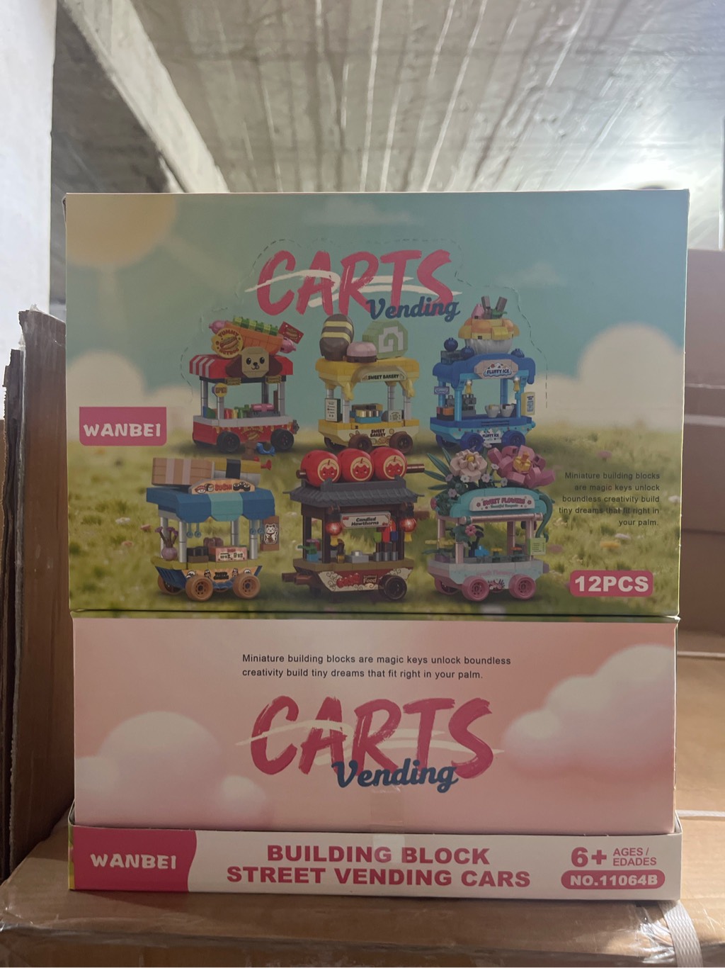 Bộ xếp hình quầy bán hàng mini mã 11064B (bán khay 12 hộp)