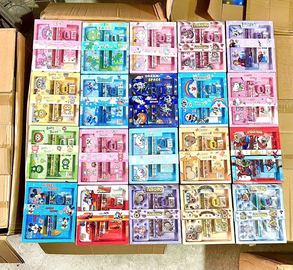 Chỉ bán nguyên thùng-Bộ học tập 7 món (16 mẫu)