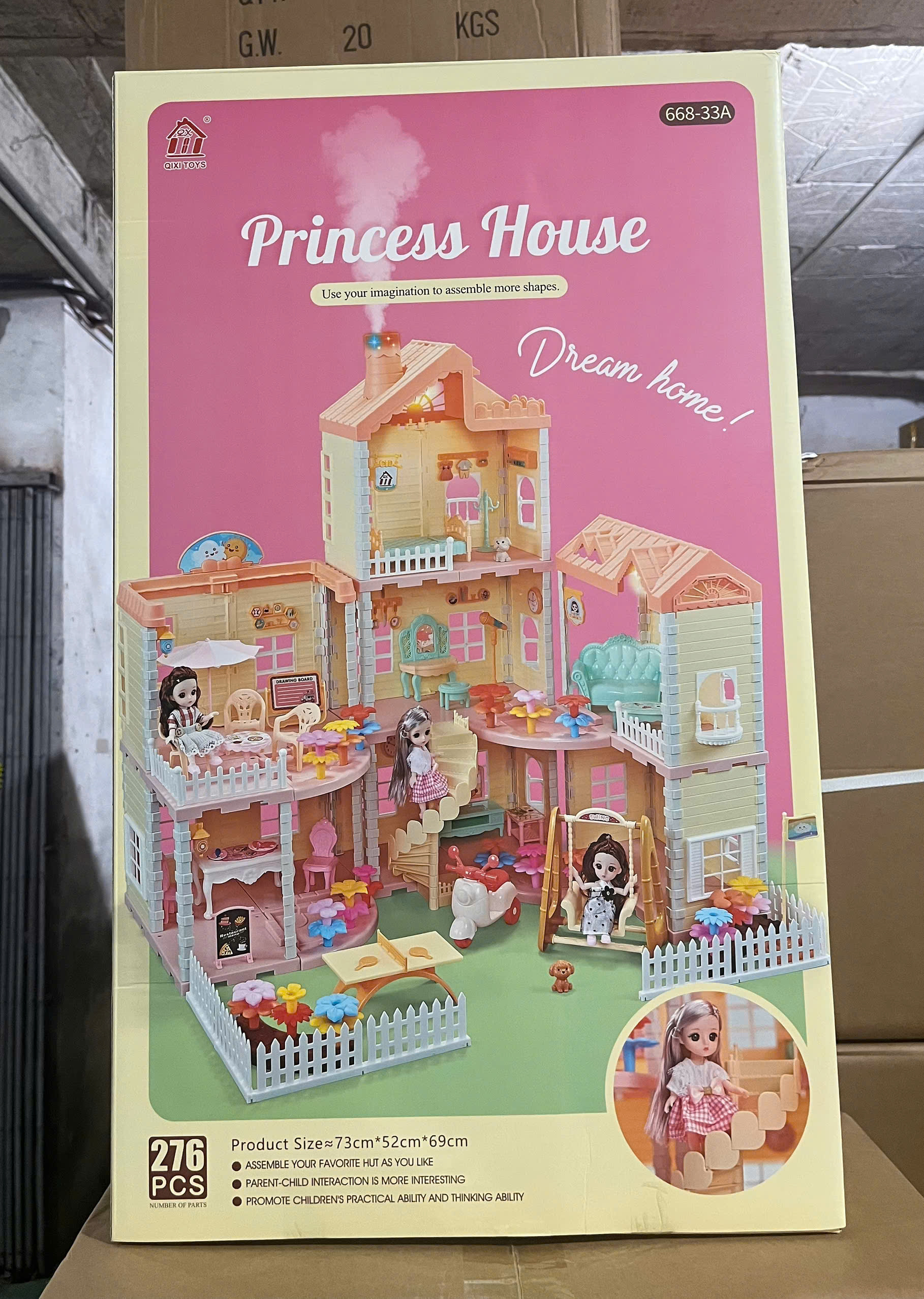 Biệt thự búp bê 276pcs mã 668-33A